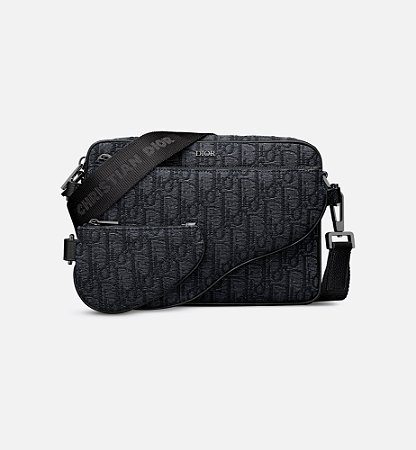 Dior Bolsa Triple Pouch Saddle Preta