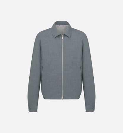 Dior Jaqueta Zipped Cinza