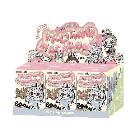 Labubu The Monsters Exciting Macaron Vinyl Face Caixa com 6
