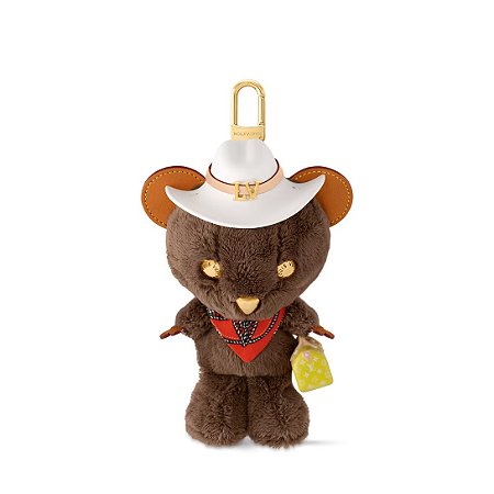 Louis Vuitton Charm de Bolsa LV Louis Bear Vermelho