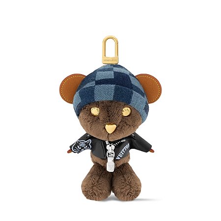 Louis Vuitton Charm de Bolsa LV Louis Bear Preto