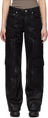 Rick Owens DRKSHDW Calça Hollywood Double Cargo Preto