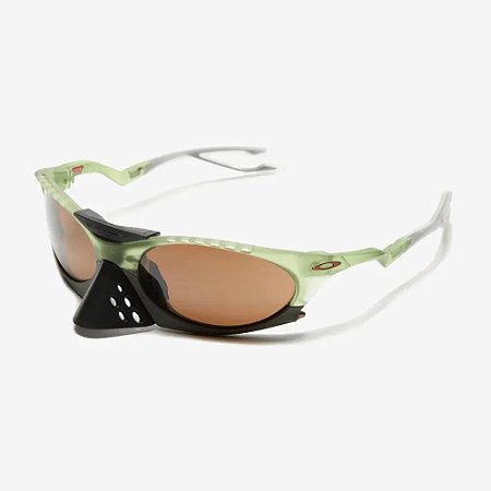 Oakley Óculos de Sol Plantaris Matte Trasnparent Fern Tungsten Verde