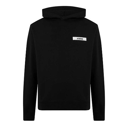 Jacquemus Moletom Gros Grain Logo Preta