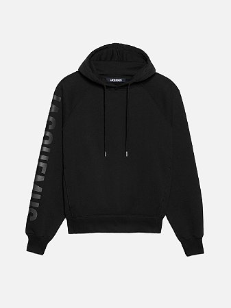 Jacquemus Moletom Typo Logo Preto