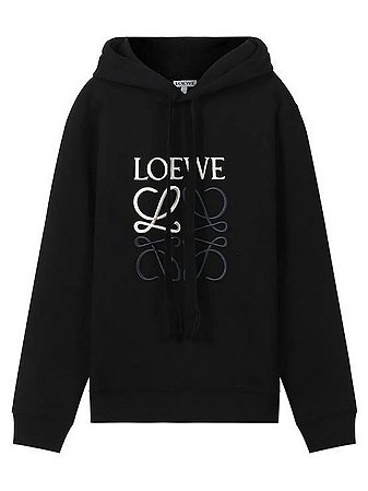 Loewe Moletom Anagram Embroired Logo Preta