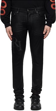 Amiri Calça Skinny Jeans Preta