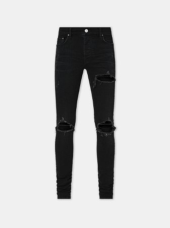 Amiri Calça Jeans MX1 Distressed Preta
