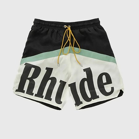 Rhude Bermuda Awakeing Sport & Team Branca e Preta