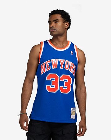 Mitchell & Ness New York Knicks Patrick Ewing Throwback Azul