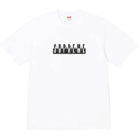 Supreme Camiseta Split Logo Branca