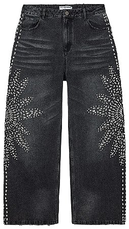 Vale Lives Forever Calça Jeans Sirens Preta