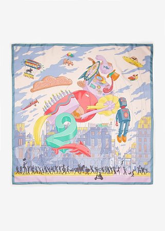 Hermes Lenço 90 Hérmes Parede Edição Especial Madri