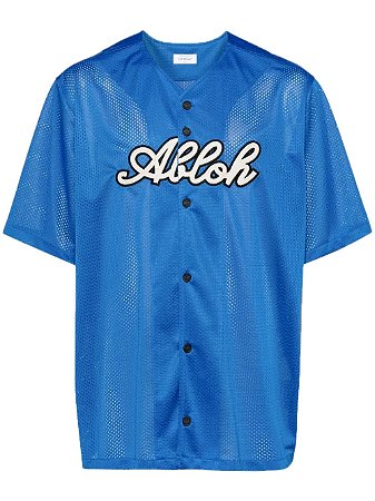 Off-White Camisa Mesh Football Azul