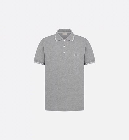 Dior Camisa Polo CD Icon Cinza