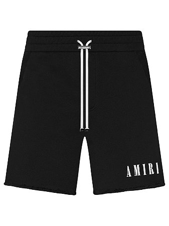 Amiri Bermuda Moletom Core Logo Preta