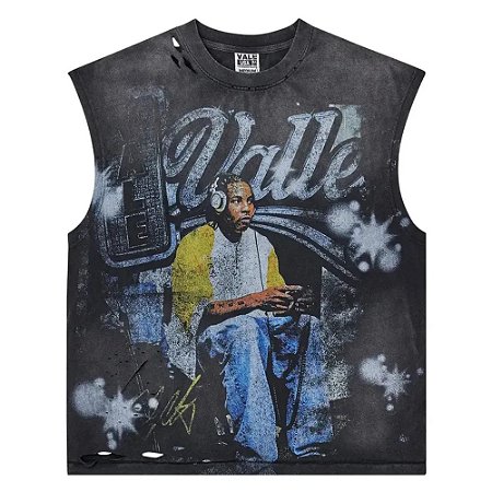 Vale Lives Forever Camiseta Regata Futball Preta