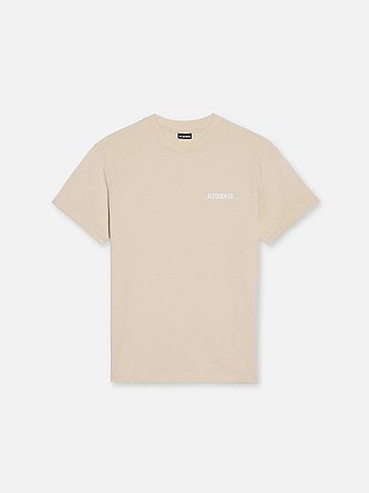 Jacquemus Camiseta Le Logo Bege