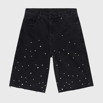 Homme + Femme Bermuda Gemstone Denim Preta