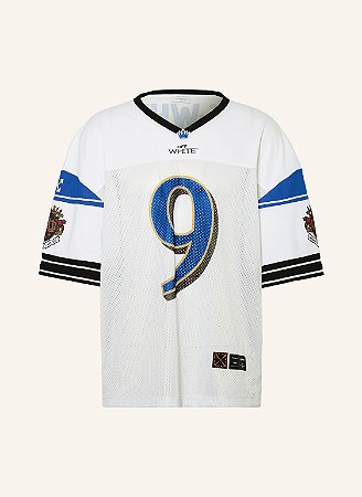 Off-White Camiseta Crown Sublmesh Football Branca