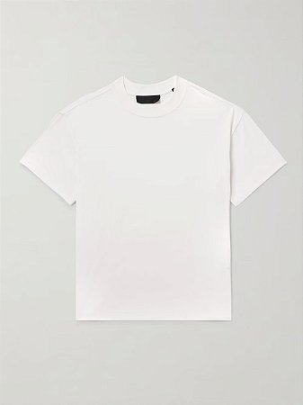 -Fear Of God Essentials Camiseta Logo Appliqued Branca