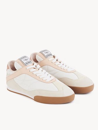 Chloé Tênis Kick Tender Peach Bege