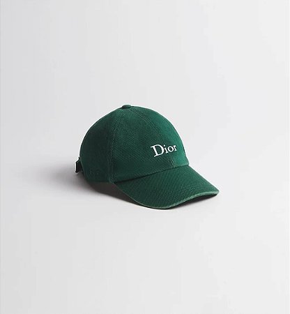 Dior Boné Stonewashed Cotton Verde