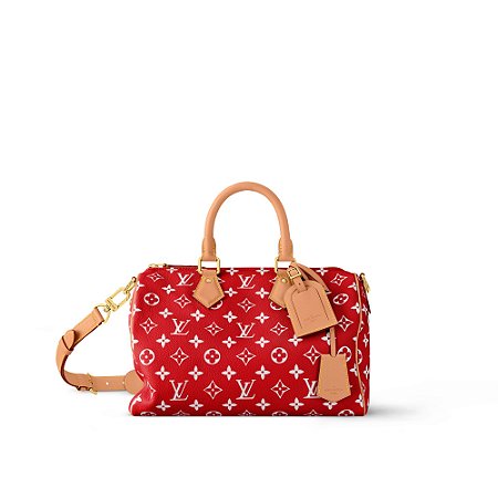 Louis Vuitton Speedy p9 30 Bandoulière Vermelha