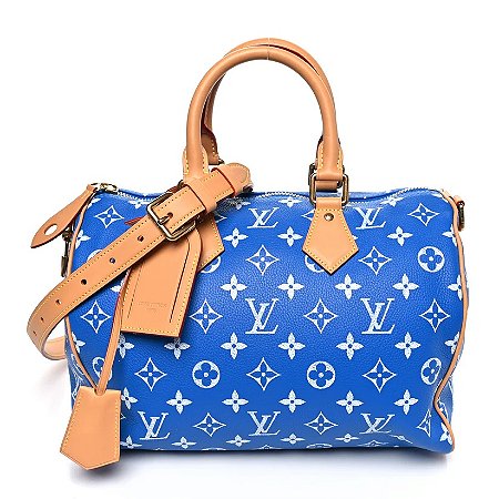 Louis Vuitton Speedy p9 30 Bandoulière Azul