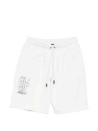 Off-White Bermuda Big Double Arrow Skate Branca