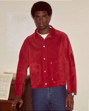 Bode Jaqueta Welding Vermelha