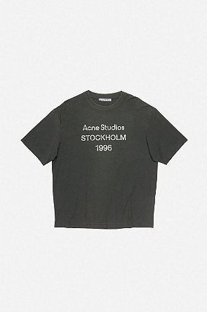 Acne Studios Camiseta Logo Preto