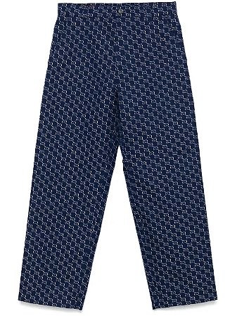 Gucci Calça GG shadow Azul