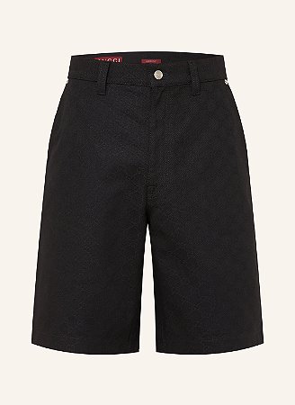 Gucci Bermuda Denim Jacquard Preto