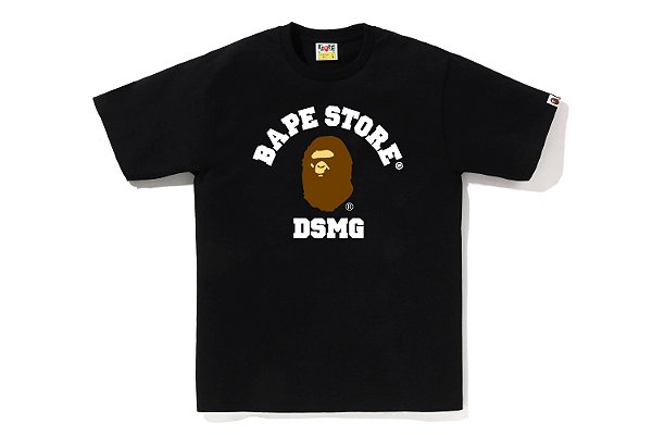 Bape x Dover Street Market Camiseta DSMG College Store Ginza Preta
