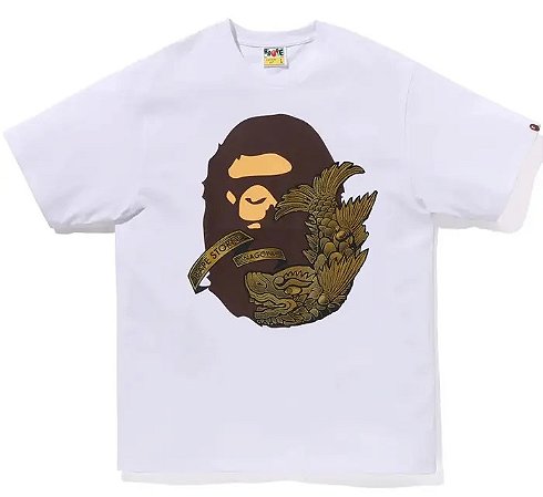 Bape Camiseta store Nagoya Special Edition Branca