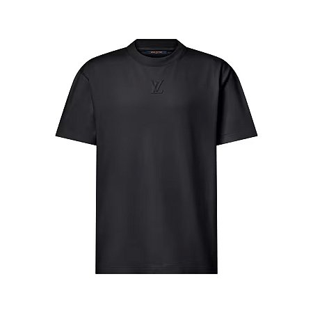 Louis Vuitton Camiseta com LV em Relevo “Obsidian” Cinza