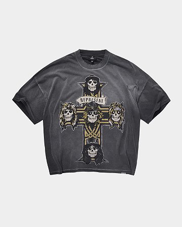 Represent x Guns N' Roses Camiseta Exclusive Tour Cross Preta
