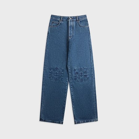 Loewe Calça Anagram Baggy Jeans Azul