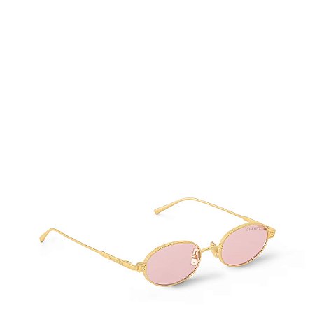 Louis Vuitton Óculos de Sol Ovais Estreitos LV Pure Rosa