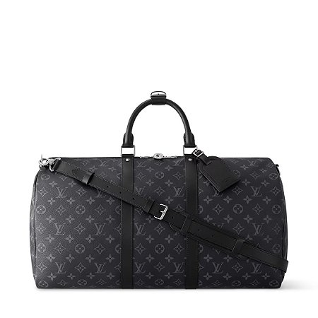 Louis Vuitton Bolsa de Viagem Keepall Bandoulière 50 Preta