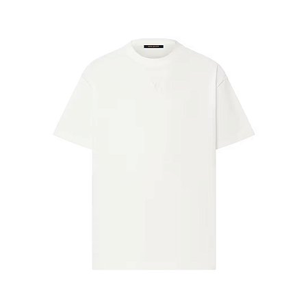 Louis Vuitton Camiseta com LV em Relevo Blanc Optique