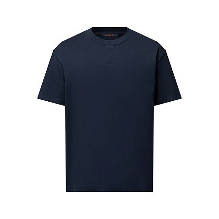 Louis Vuitton Camiseta com LV em Relevo Bleu Myrtille