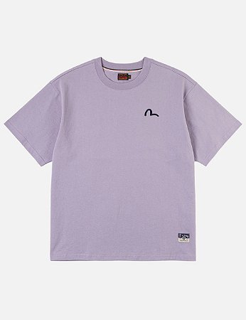 Evisu Camiseta Seagull Embroidery Roxa