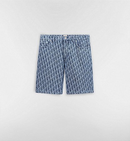 Dior Bermuda Oblique Twill Azul