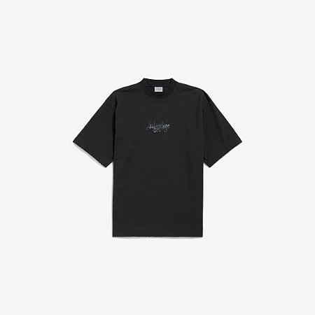 Balenciaga Camiseta E Bermuda Sketchy Preta