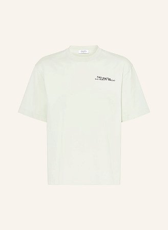 Off-White Camiseta Type Arrow Skate Mint Black Verde