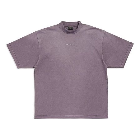 Balenciaga Camiseta Back Medium Fit Roxo