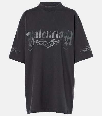 Balenciaga Camiseta Tacky Preto