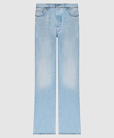 Off-white Calça Diagonal Fresco Azul Jeans
